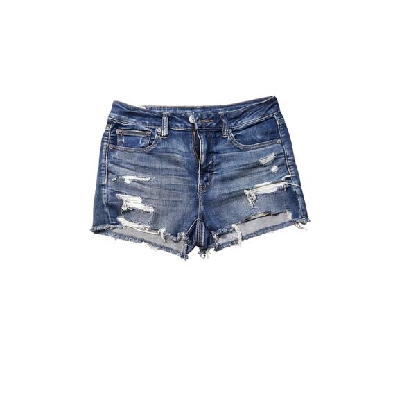 American Eagle Outfitters Distressed Cutoff Denim Shorts Women's - Picture 1 of 5